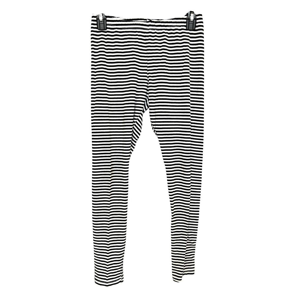 Circo Black + White Striped Leggings Size Youth XL